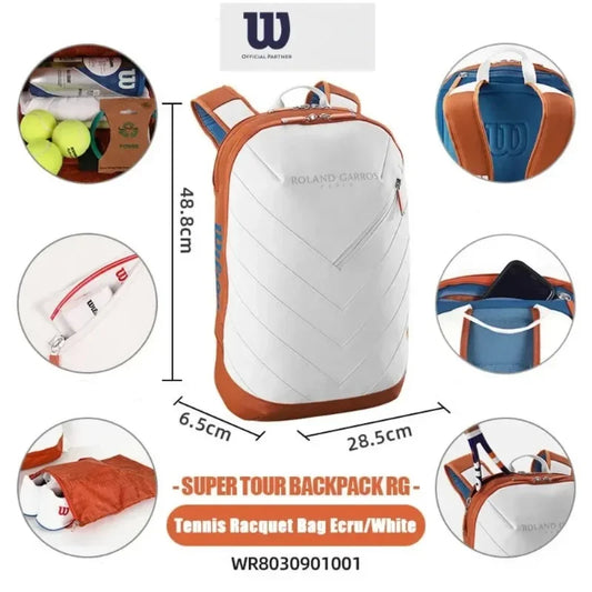 Sac À Dos De Tennis 2 Raquettes En Similicuir PU