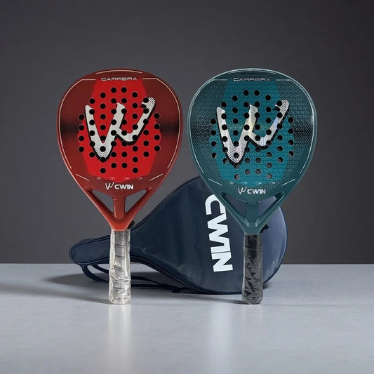 Raquette De Padel Carbone Adulte Avec Housse De Protection