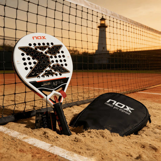 Raquette De Padel En Fibre De Carbone – Légère Et Durable